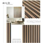 Lamelio Milo ляв оребрена челна част, покритие дъб Сонома 4.2x270 см (ZL1-DS)