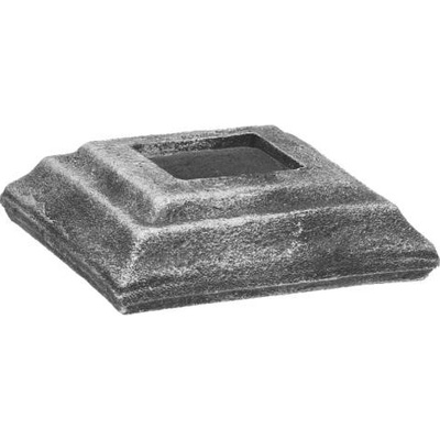 PSG Rozeta pro kovaný plot, bránu, zábradlí a mříže 44.119, 80x80 x 25 mm, otvor 30,5 x 30,5 mm