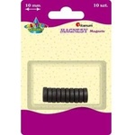 TITANUM Magnets straddling black 10mm 10pcs