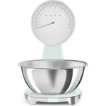 Smeg Кухненска везна Smeg KSF01PGWW, Аналогов и дигитален дисплей, До 5 кг/5 л, ТАРА, LED дисплей, Противоплъзгаща се основа, Автономия до 36 часа, Пастелно зелен (KSF01PGWW) Кухненски везни