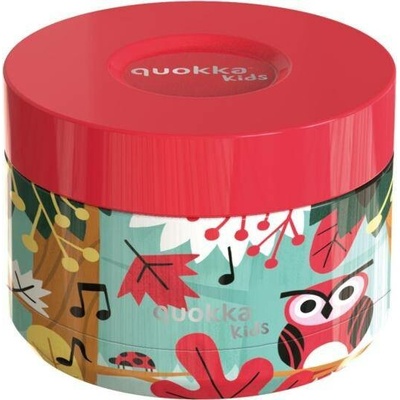 Quokka Kids Whim Nerezová termonádoba na jídlo Grove Birds 360 ml
