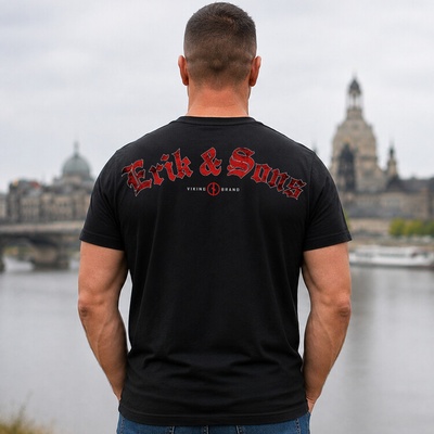 Triko Erik and Sons Fraktur černé