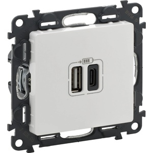 Legrand valena life Р-КА 2xusb ТИП a+c 5v 15w Б (753106l)