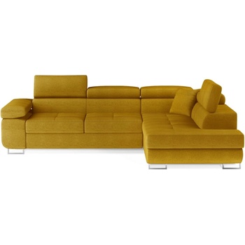 Eltap Жълт разтегателен ъглов диван с място за съхранение (десен ъгъл L форма) Anton - ELTAP (An_39)