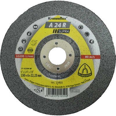Klingspor Kotouč brusný 150 x 6 x 22,2 mm KLB13403