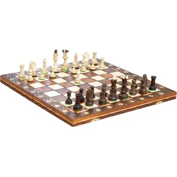 Shakhmaten magazin Дървен шахматен комплект с орнаменти