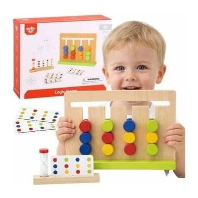 Bavytoy Logická hra Puzzle Barvy 30 Vzorů 18 dílků
