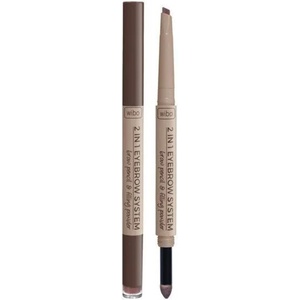 Wibo Молив за вежди 2 в 1 Eyebrow System, 01, 2 g