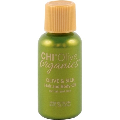 CHI Olive Organics Olive & Silk Olivový a hodvábny olej na vlasy a telo 15 ml