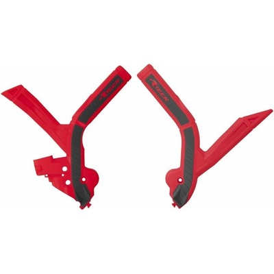 RACETECH (RTECH) kompletní kryty rámu BI-MATERIAL SUPER GRIP BETA RR 250 / 300 / 350 / 390 / 430 / 480 '24, barva červená / černá