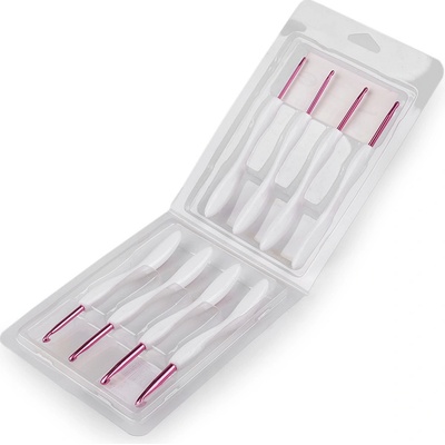 Stoklasa Sada ergonomických háčků na háčkování, růžičky Balení: 1 sada, Varianta: 1 růžová 1 růžová