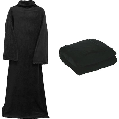 Verk Snuggie černá 180 x 140 cm – Zboží Mobilmania