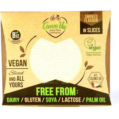 GreenVie Veganská alternatíva syra údená gouda blok 250 g