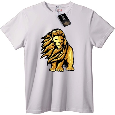 NOONEBRAND Тениска Зодия Лъв - 4XL, White