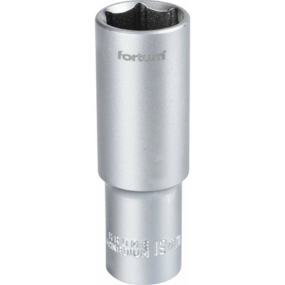 Kľúč nástrčný predĺžený, 19mm, 1/2”, FORTUM
