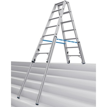 KRAUSE Двустранна телескопична стълба с четири релсови удължители Krause, 2x7 (07134899) (07134899)