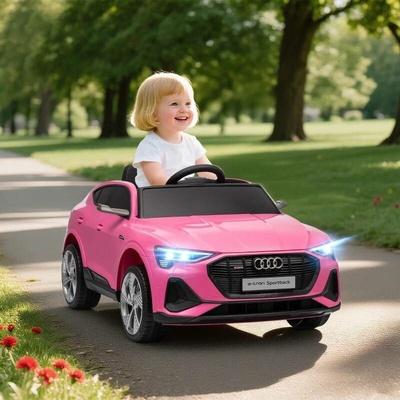 HOMCOM Elektrické autíčko Audi růžová