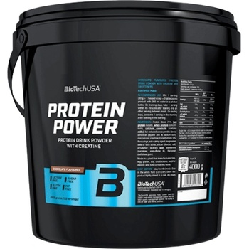 BioTechUSA Protein Power | Whey + Soy Protein Mix [4000 грама] Ягода и банан