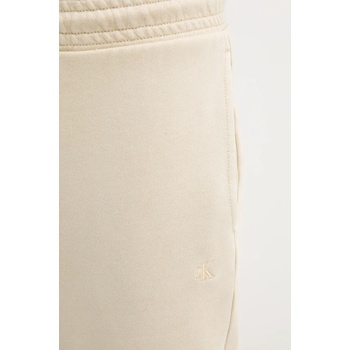 Calvin Klein Jeans Памучен спортен панталон Calvin Klein Jeans в бежово с изчистен дизайн J30J327252 (J30J327252)