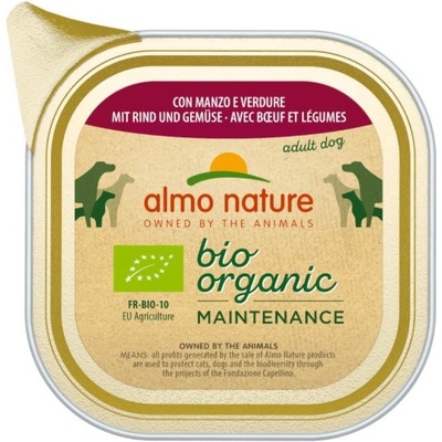 Almo Nature Bio Organic Maintenance Adult Dog hovězí a zelenina 6 x 100 g