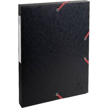 Exacompta A4 2, 5cm черна преспандирана картонена гумена кутия P2070-0185 (P2070-0185)