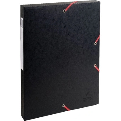 Exacompta A4 2, 5cm черна преспандирана картонена гумена кутия P2070-0185 (P2070-0185)