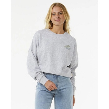 Rip Curl mikina ROLLING CURL DROP SHOULDE CREW Grey Marle
