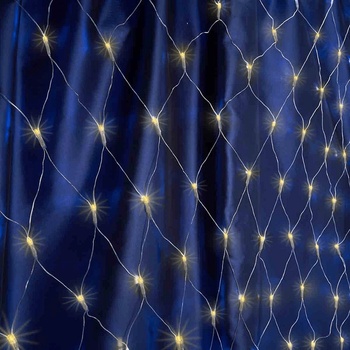 Image 1 of 144 led мрежа 160 х 155 см. жълта К3