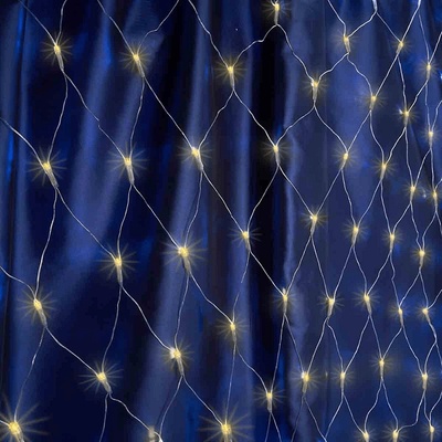 144 led мрежа 160 х 155 см. жълта К3