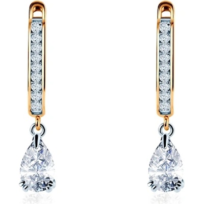 SAVICKI Обеци Savicki: двуцветно злато, лабораторни диаманти