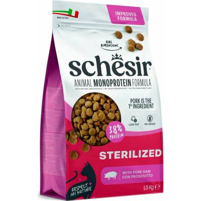 Schesir Cat Animal Monoprotein Sterilized šunka 1,5 kg