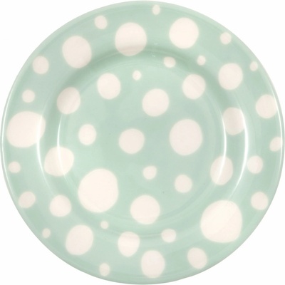 GREEN GATE Porcelánový talířek Neva Mint 15 cm zelená barva keramika