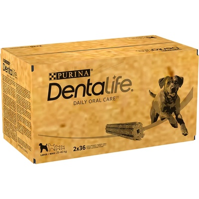 Dentalife 24x106г (72броя) Purina Dentalife Snacks, дентален снакс за кучета от големи породи
