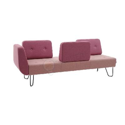 Модул floe триместен с 4 облегалки - бордо