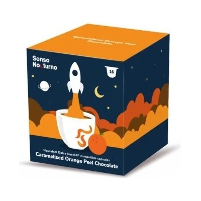 Senso Nocturno Caramelised Orange Peel Chocolate 16 ks