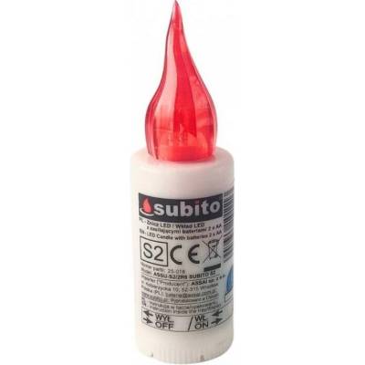 Subito LED kahanec S2 290, červený plameň, 60 dní