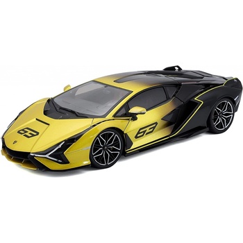 Bburago TOP Lamborghini Sián FKP 37 yelow 1:18