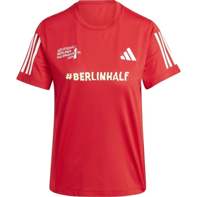 adidas Women's Ber Half Short-Sleeve Performance Gym Top - Red