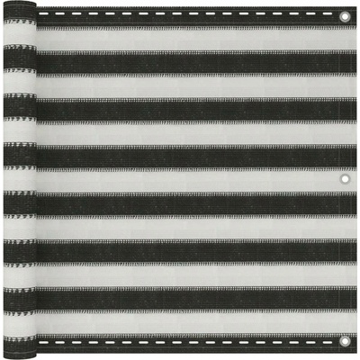 Petrashop Balkónová zástěna HDPE 90x400 cm antracitovo-bílá