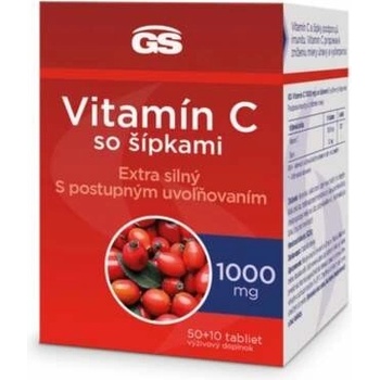 GS Vitamín C 1000mg so šípkami 50+10 tabliet