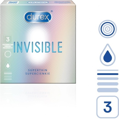 Durex Invisible 3 ks