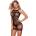 Q-Lingerie Секси рокля с отвори Spicy 7558 черна