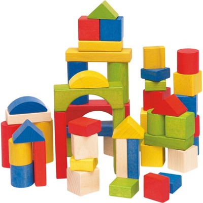 Woody barevné kostky v kartonu 36 ks