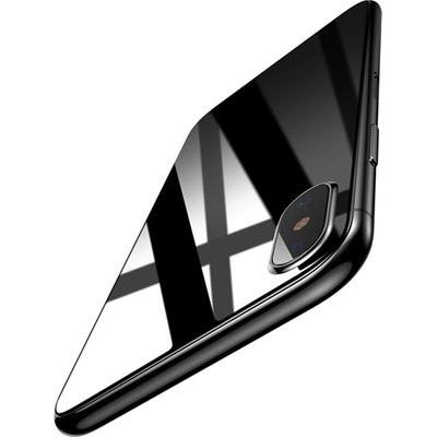 Baseus Протектор от закалено стъкло /Tempered Glass/ Baseus Back Glass Film за Apple iPhone XS, обхваща задната част, черен (SGAPIPH58-BM01 / 37492)