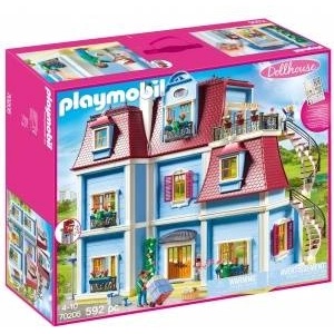 PLAYMOBIL Dollhouse 70205 My Big Dollhouse, With Functional Doorbell, Ages 4+