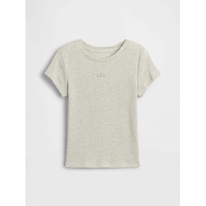 GAP Детска ребрована тениска с лого GAP GAP | Siv | Момичешки | XS - zoot - 34,11 лв