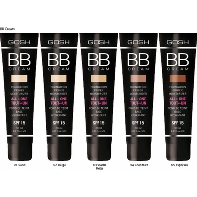 Gosh BB Cream make-up 3 Warm Beige 30 ml