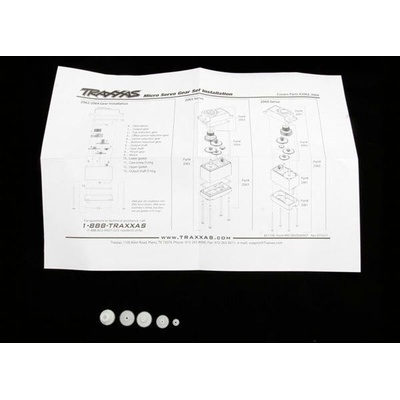Traxxas Gear set (for 2065 waterproof sub-micro servo), TRX2064 (TRX2064)