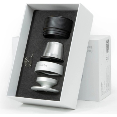 Outin Комплект 5 бр аксесоари за двойно еспресо Nano Basket Plus, Неръждаема стомана, Без BPA, Черен (Nano Basket Plus)