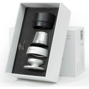 Outin Комплект 5 бр аксесоари за двойно еспресо Nano Basket Plus, Неръждаема стомана, Без BPA, Черен (Nano Basket Plus)